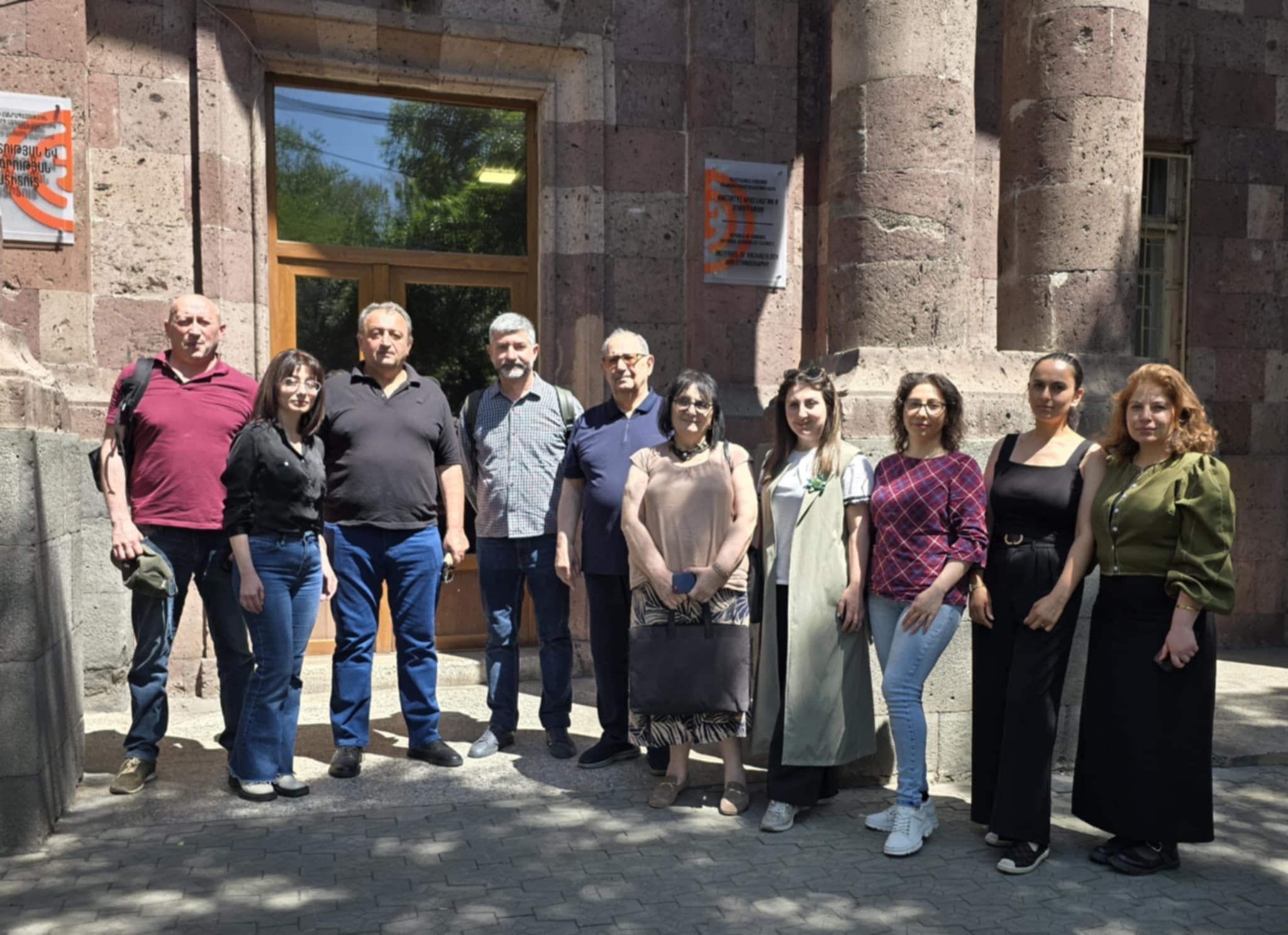 Վրաստանի գիտությունների ակադեմիայի Ջավախիշվիլիի անվան Պատմության, հնագիտության և ազգաբանության ինստիտուտի հետազոտական խմբի հետ